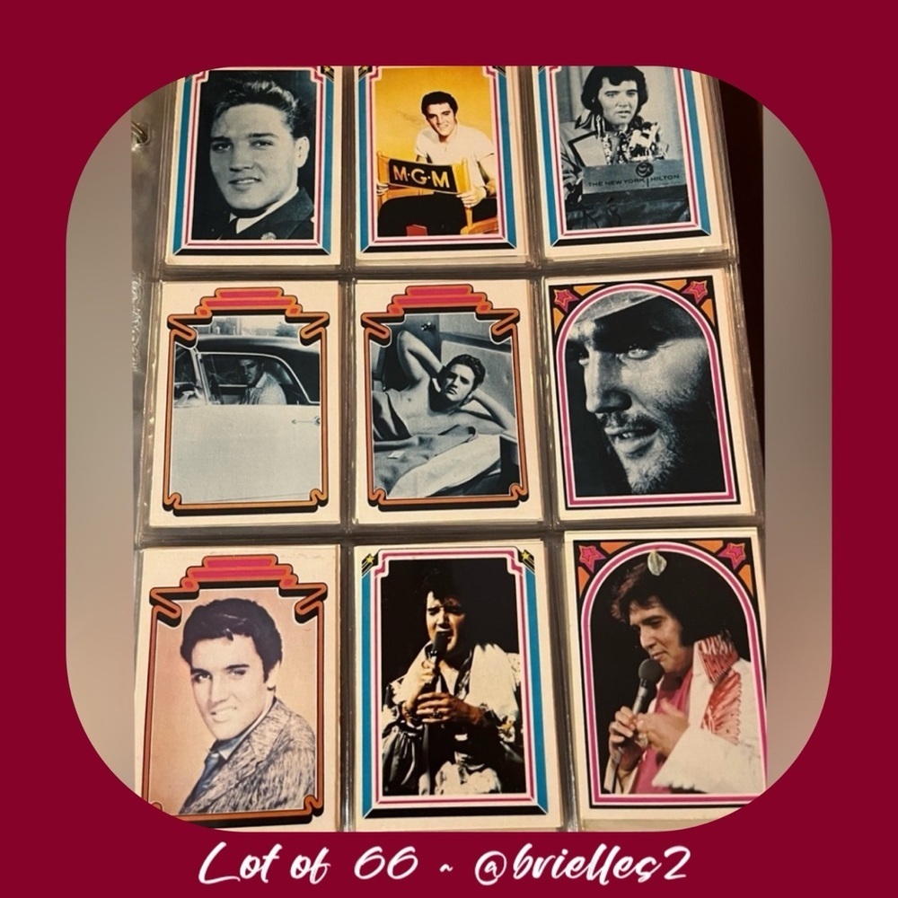 🎼 Vintage Elvis Presley Collector Trading Cards, Set of 66